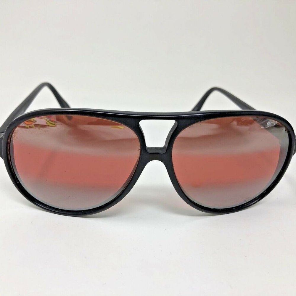 SERENGETI SUNGLASSES 5235j MATTE BLACK ORANGE POLARIZED GLASS DRIVING